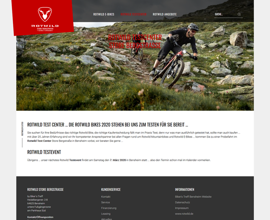 Rotwild Store Bergstraße by Bikers' Treff