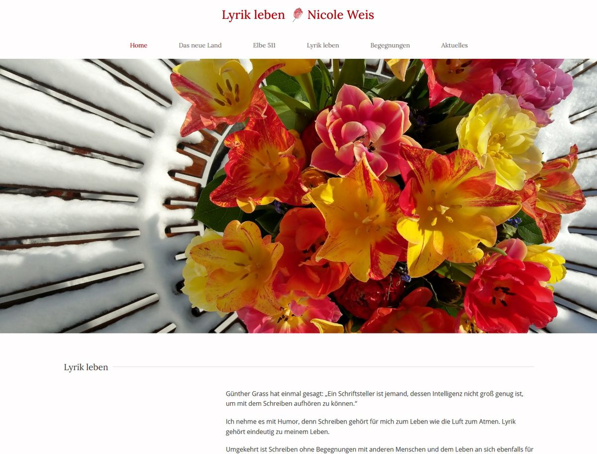 Lyrik leben - Autorin Nicole Weis